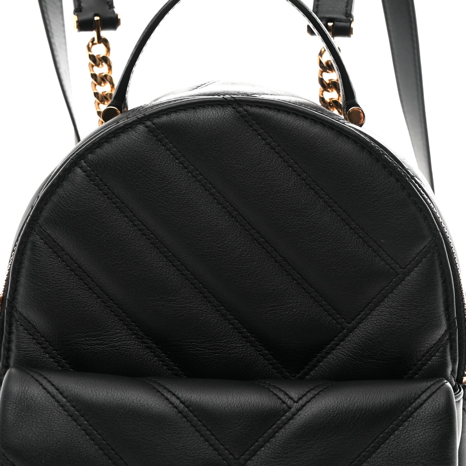 Bulgari Calfskin Matelasse Serpenti Cabochon Backpack Black 15 of 19