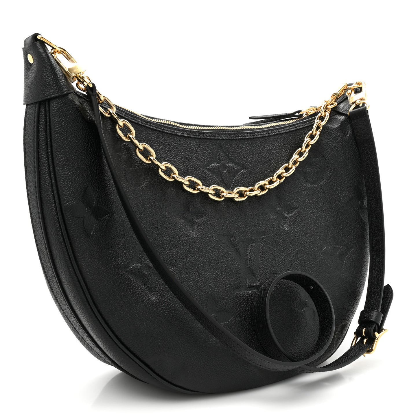 Empreinte Monogram Giant Loop Hobo Black