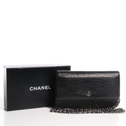Chanel Goatskin Wallet on Chain WOC Black 5 of 9