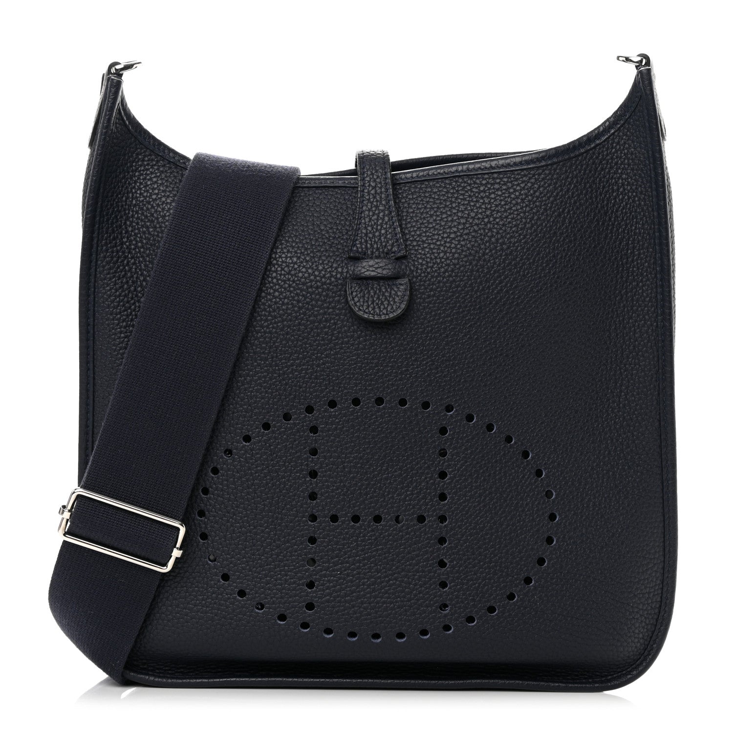 Hermes Taurillon Clemence Evelyne III PM Bleu Nuit 1 of 15