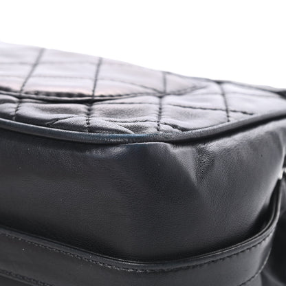 Chanel Lambskin Quilted Jumbo Icons Secret Label Flap Black 12 of 13