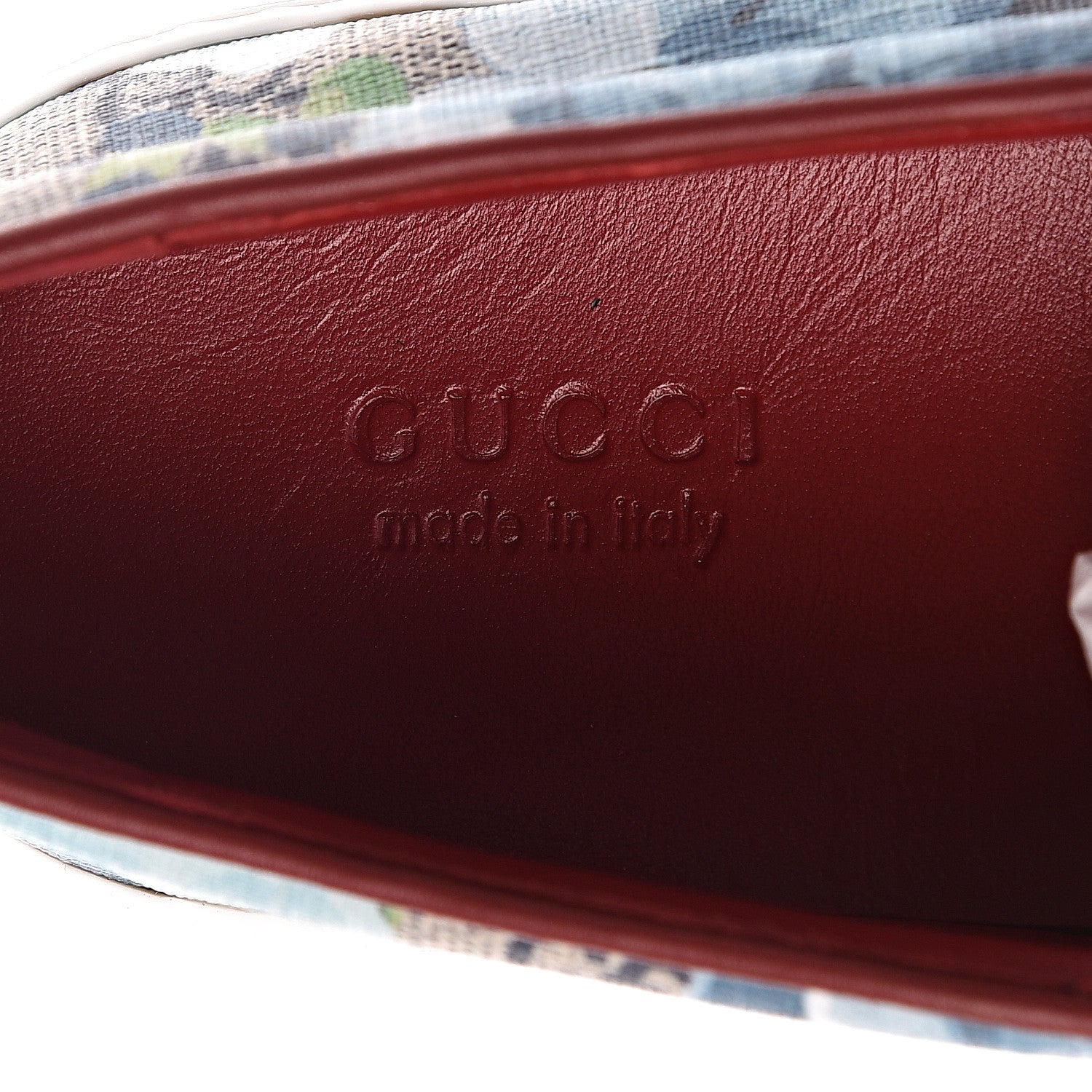 Gucci GG Supreme Monogram Blooms Womens Slip On Sneakers 35.5 Beige Blue Navy Red 5 of 8