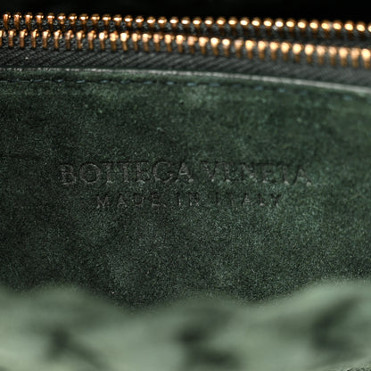 Bottega Veneta Suede Intrecciato Small Cobble Messenger Bag Emerald Green 6 of 13