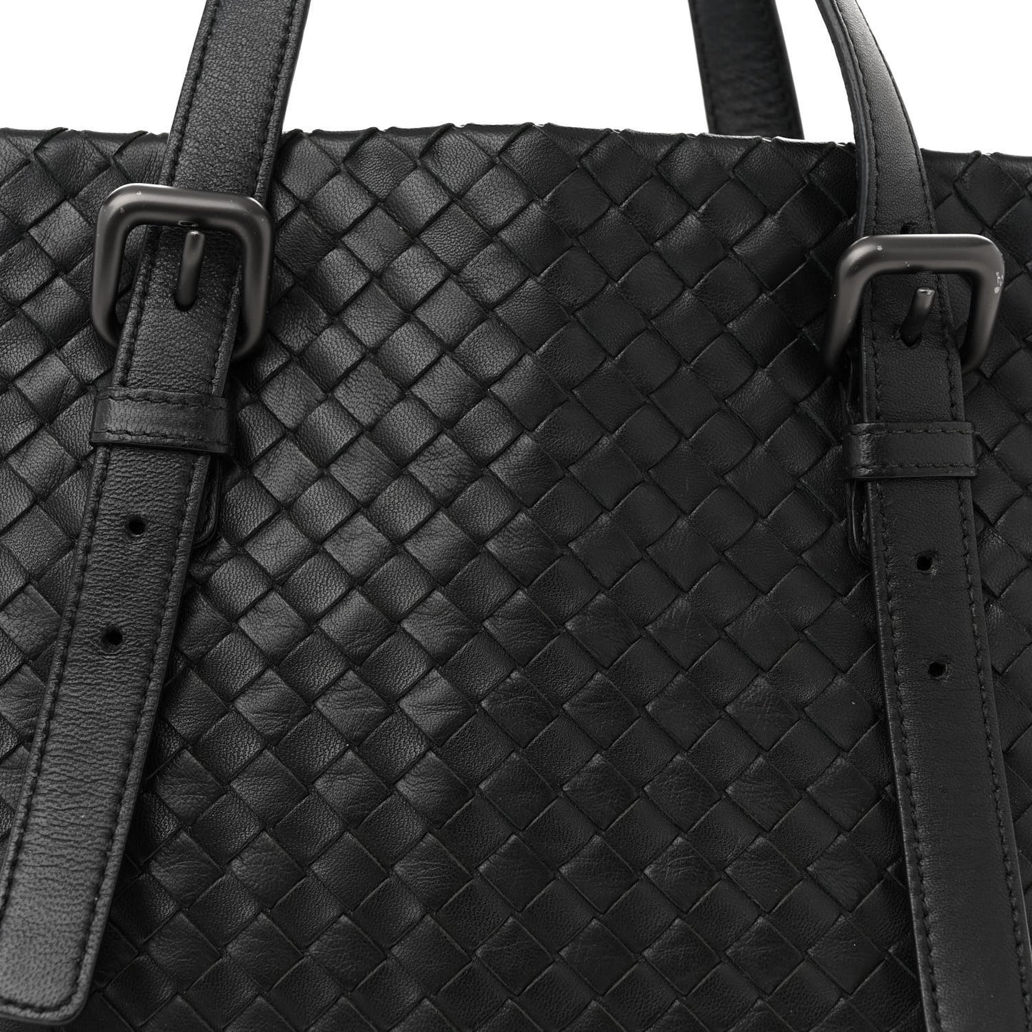 Nappa Intrecciato Medium Seamless Tote Black
