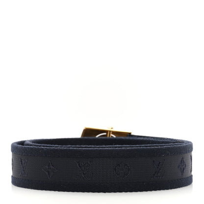 Louis Vuitton Canvas Monogram LV Cut Belt 90 36 Navy 2 of 4