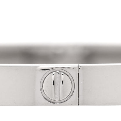 Cartier 18K White Gold Small LOVE Bracelet 16 5 of 7