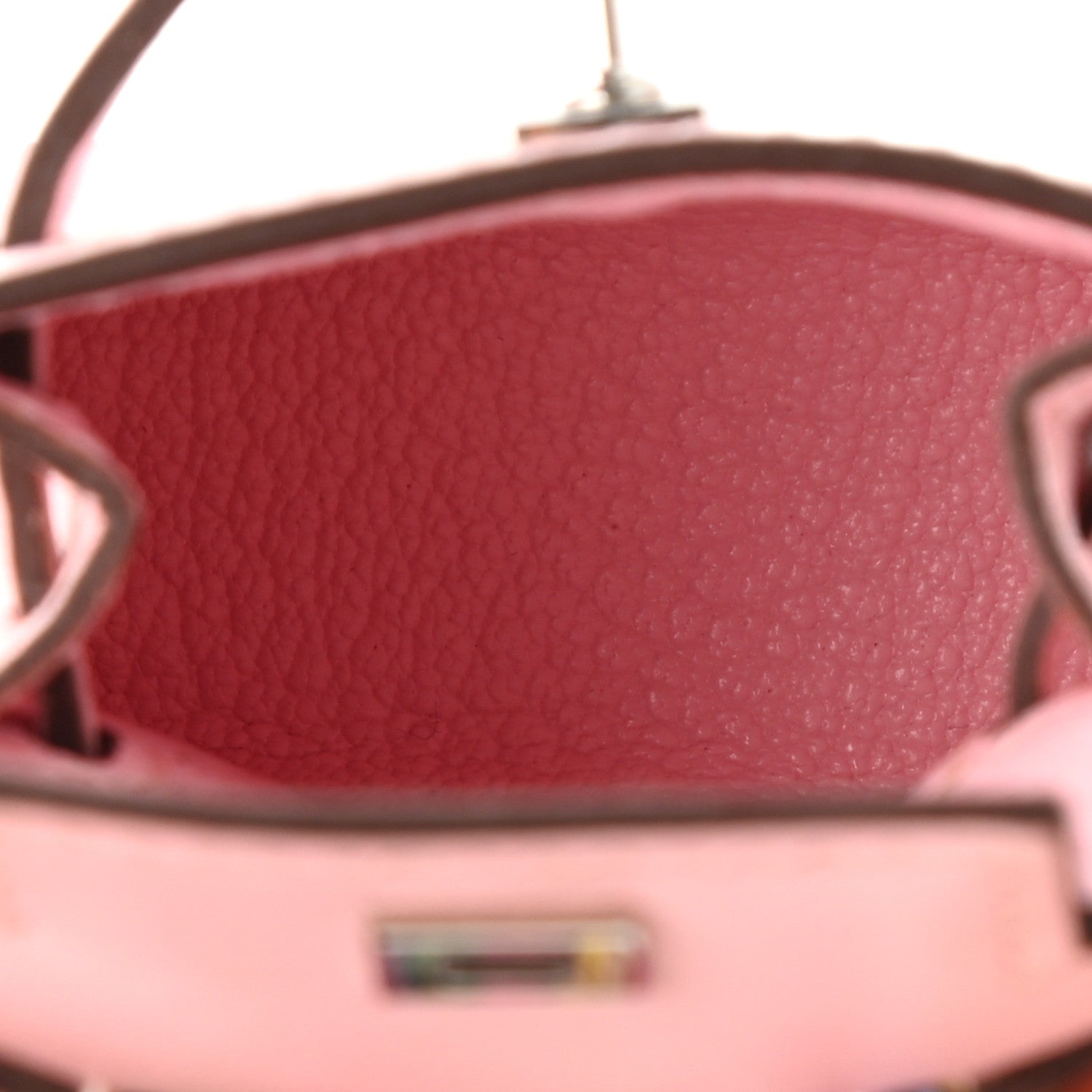 Hermes Tadelakt Mini Kelly Twilly Bag Charm Rose Sakura 3 of 6