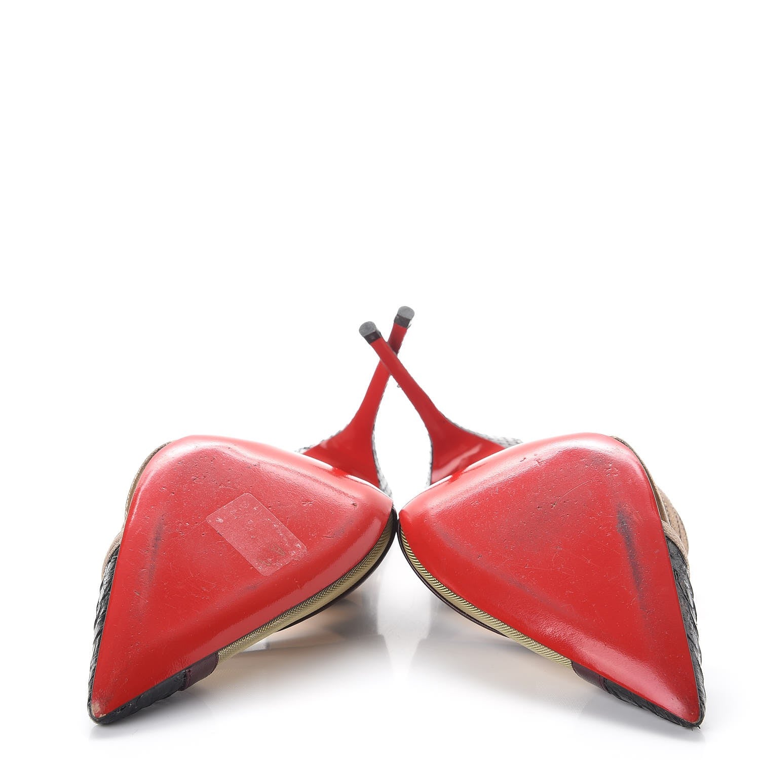 Christian Louboutin Python Kid Suede Mesh Evoluta 100 Pumps 38.5 Multi 7 of 16