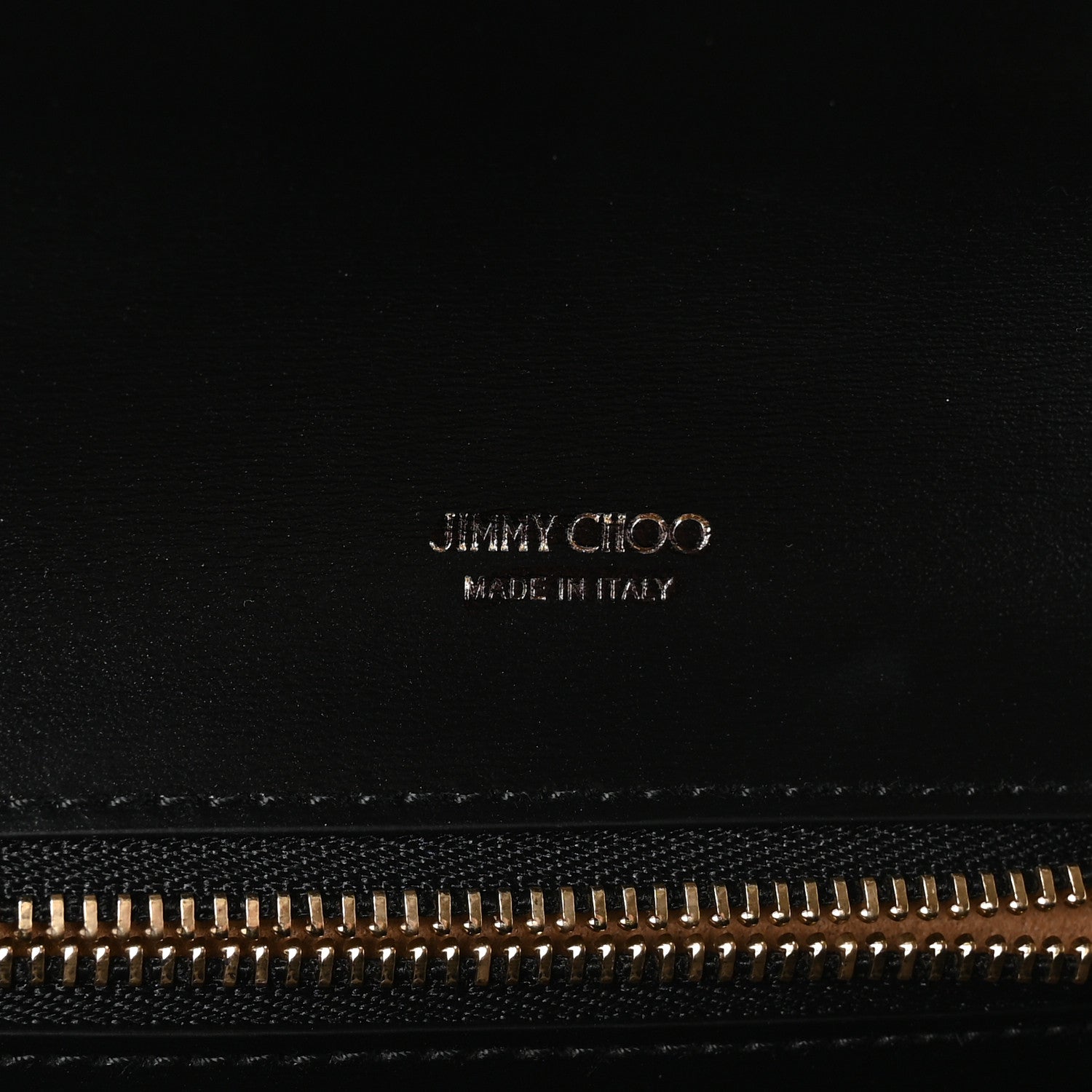Jimmy Choo Box Calfskin Varenne Pearl Avenue Chain Clutch Black 6 of 9