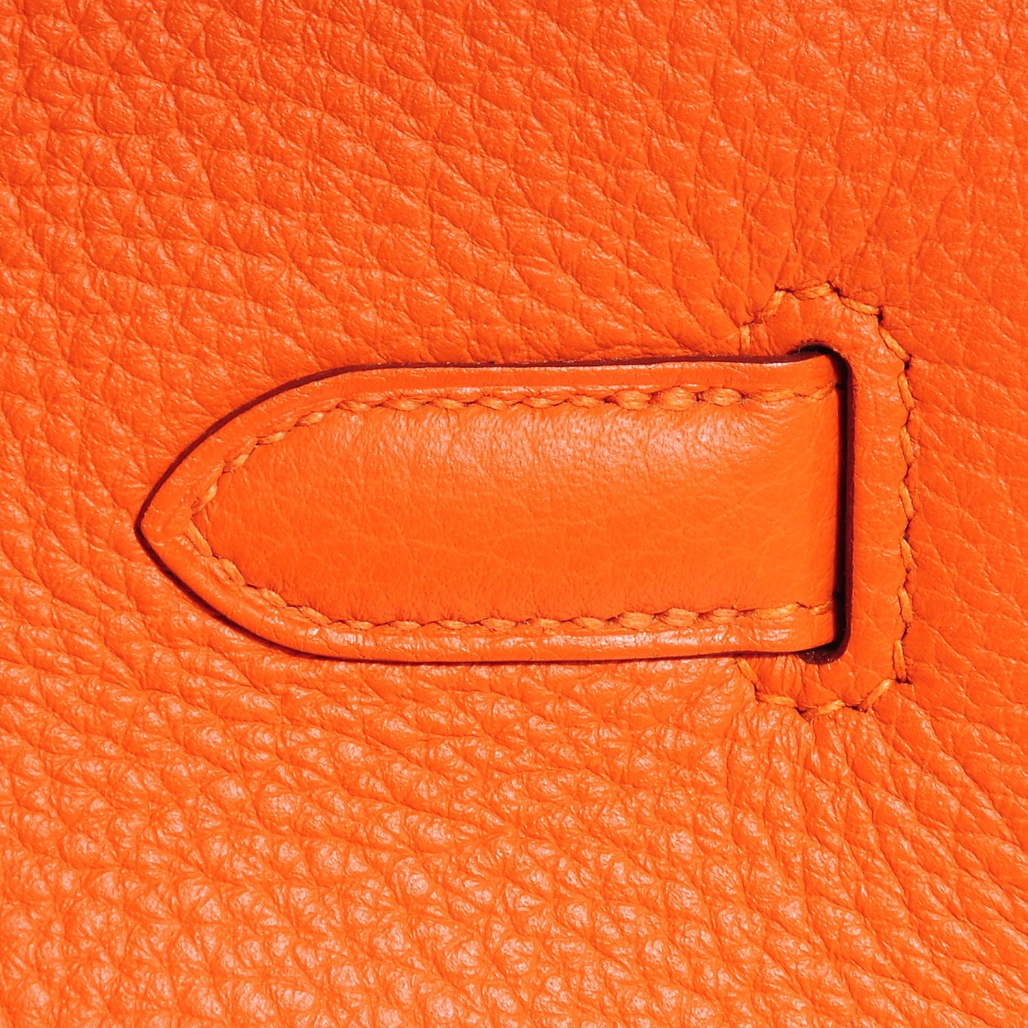 Hermes Taurillon Clemence Birkin 35 Feu Orange 10 of 29