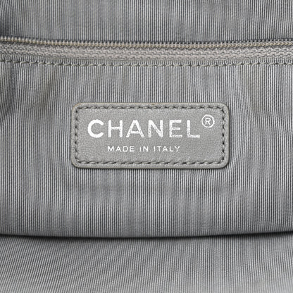 Chanel Calfskin Quilted Large Coco Pleats Tote Black 7 of 12