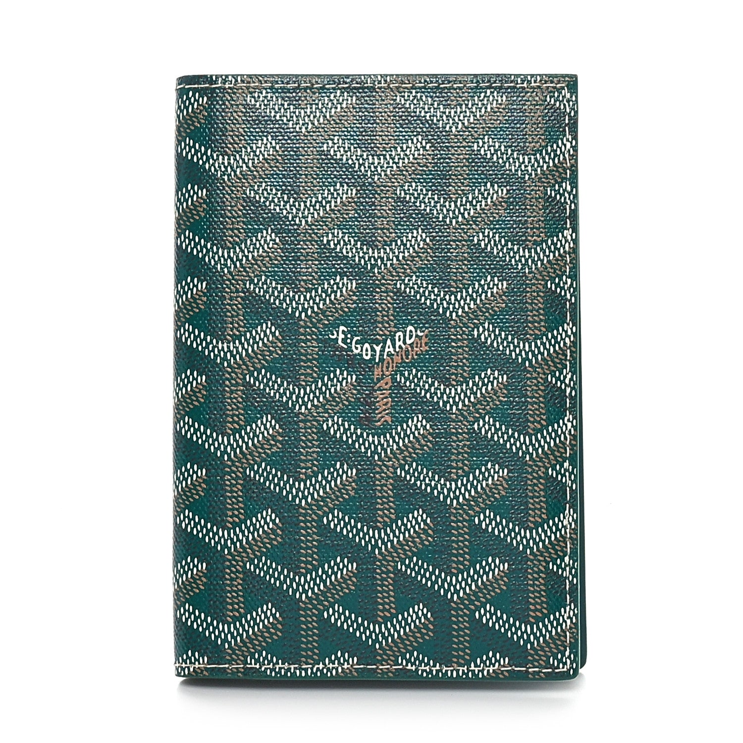Goyard Goyardine Passport Wallet Green 1 of 7