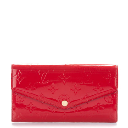 Louis Vuitton Vernis Sarah Wallet NM Cherry 1 of 7