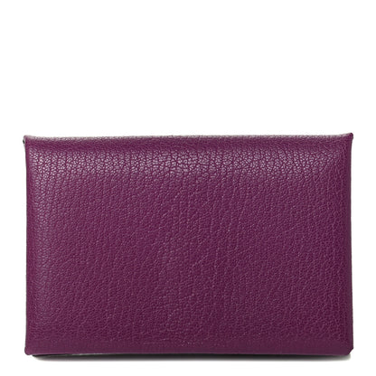 Hermes Chevre Mysore Calvi Card Case Anemone 1 of 8