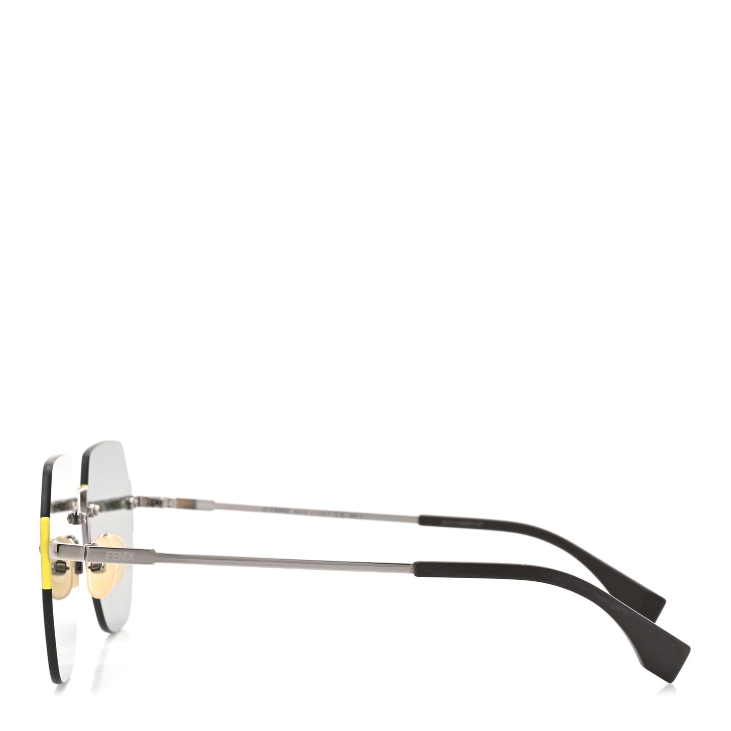 Metal Aviator Sunglasses FF M0067/F/S Silver Blue