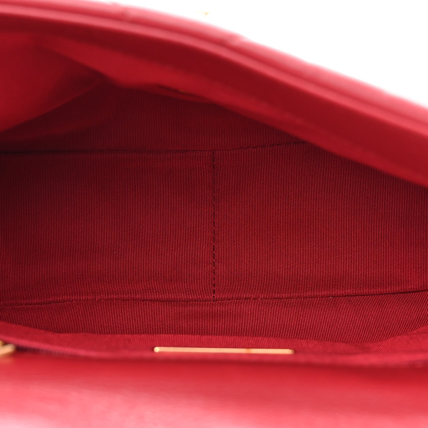 Chanel Goatskin Quilted Medium Chanel 19 Flap Red 5 of 10