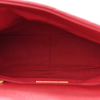 Chanel Goatskin Quilted Medium Chanel 19 Flap Red 5 of 10