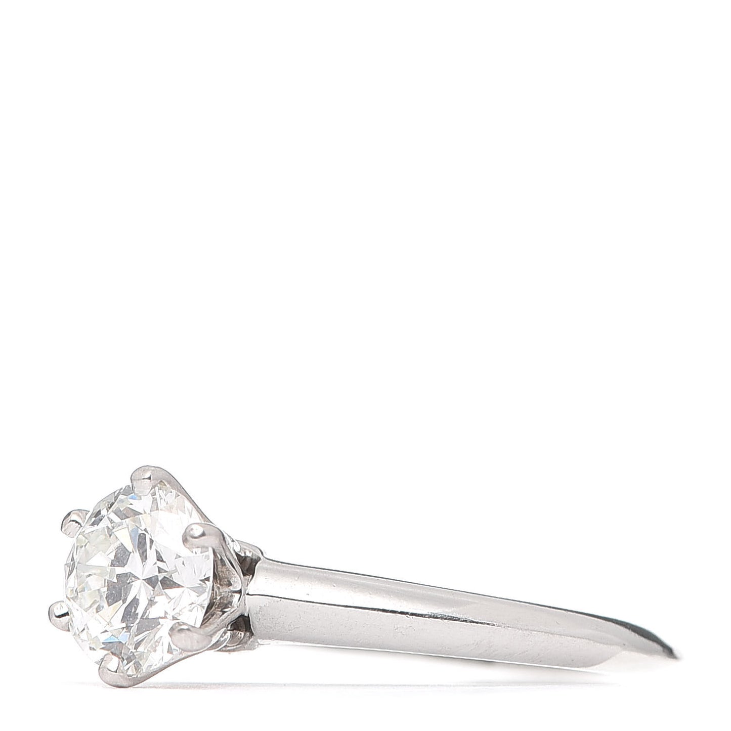 Platinum Diamond 1.17ct Solitaire Engagement Ring 54 7
