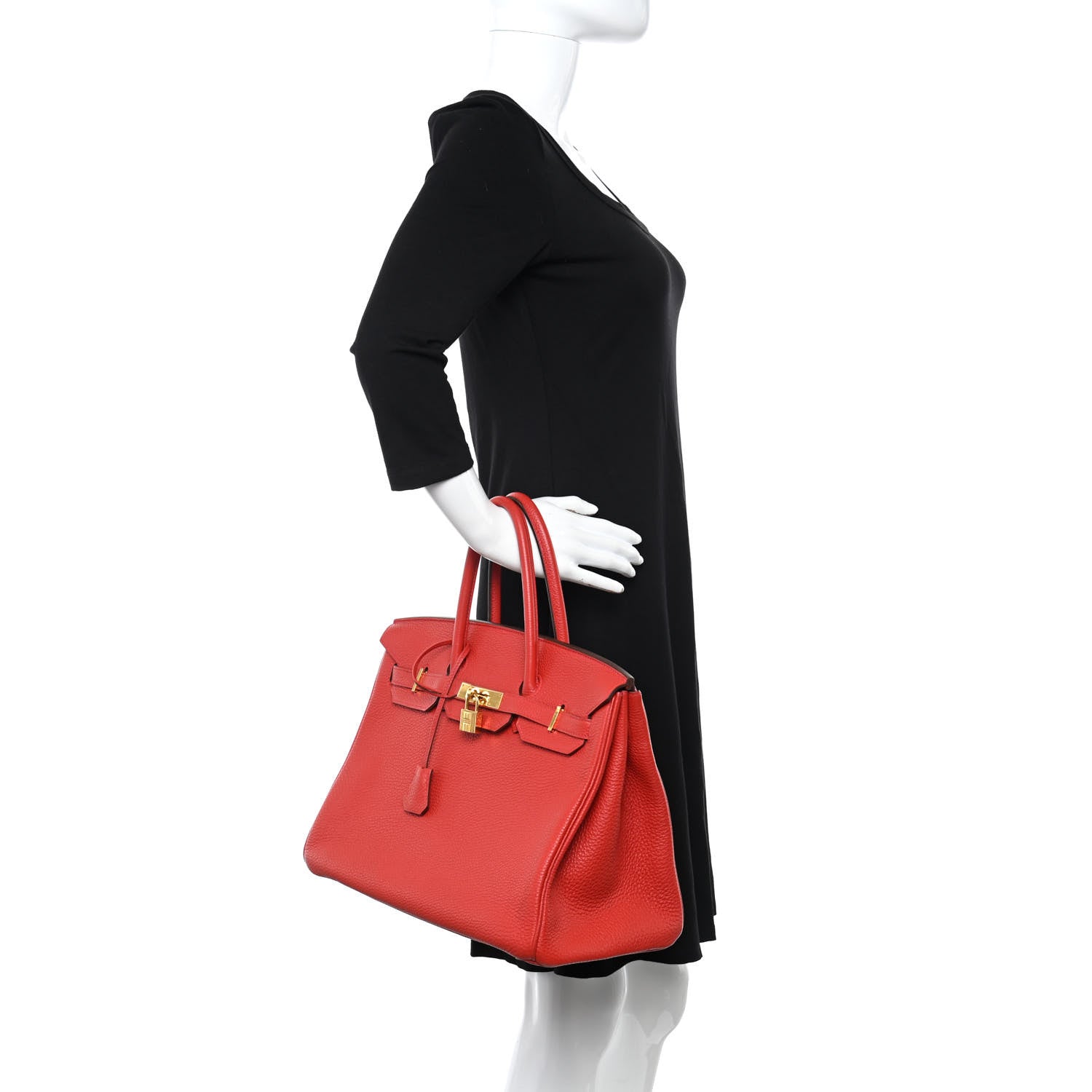 Hermes Taurillon Clemence Birkin 35 Bougainvillea 2 of 14
