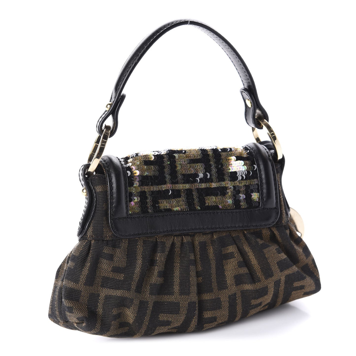 Sequin FF Mini Chef Shoulder Bag Tobacco