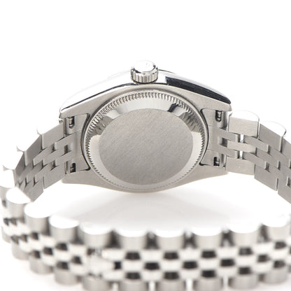 Rolex Stainless Steel 18K White Gold 26mm Oyster Perpetual Datejust Watch Blue Roman 179174 5 of 6