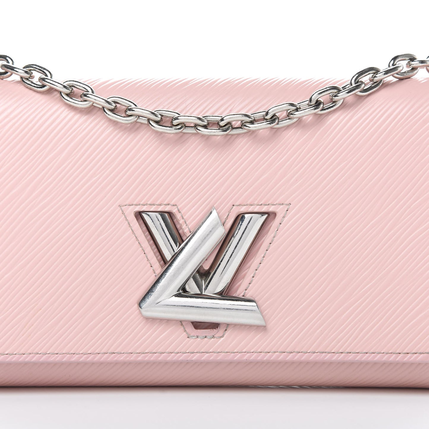 Epi Twist Chain Wallet Rose Ballerine