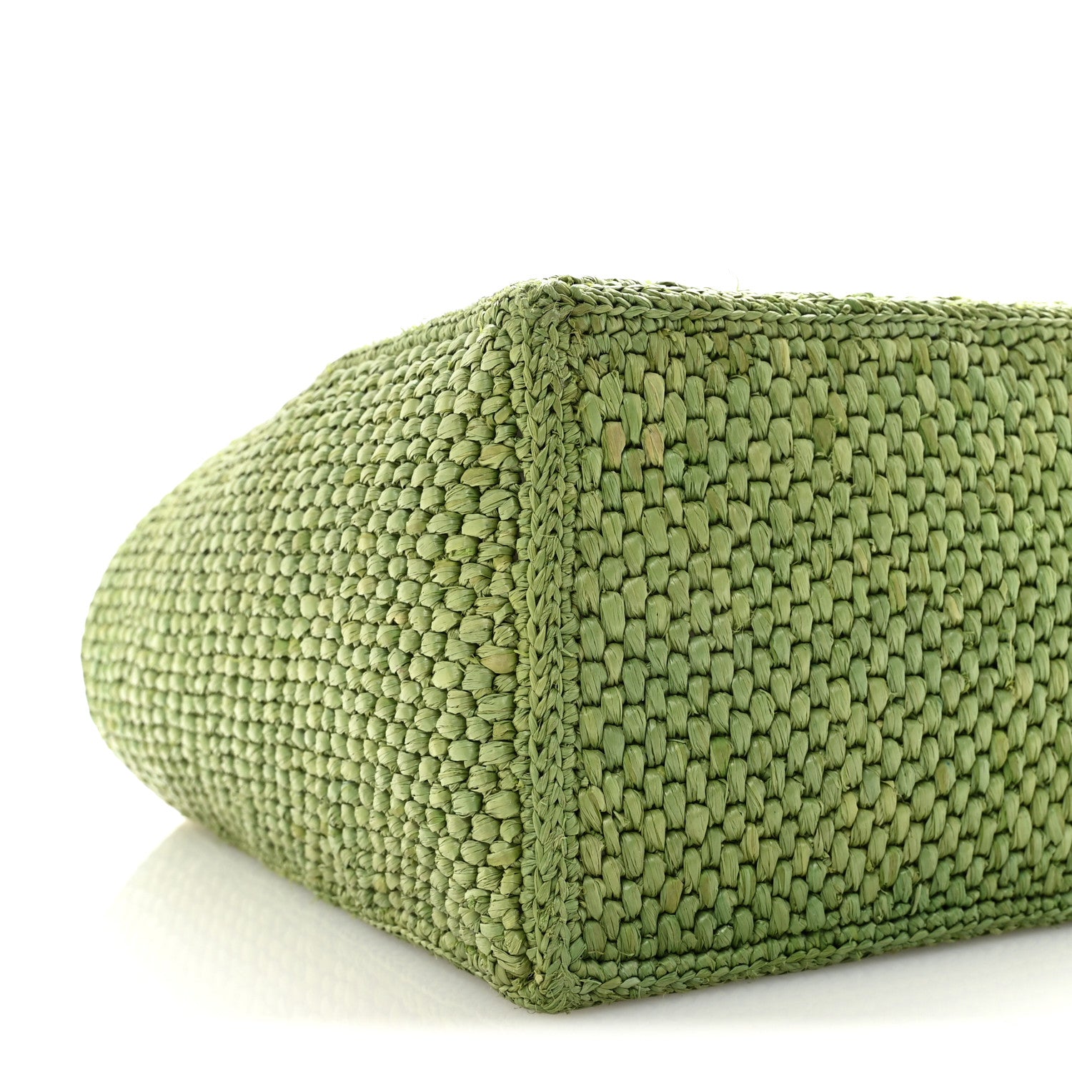 Loewe X PAULA'S IBIZA Raffia Font Tote Green 8 of 9