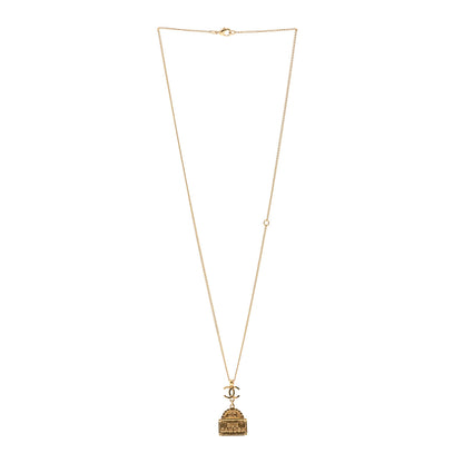 Chanel Metal CC Rue Cambon Necklace Gold 3 of 5