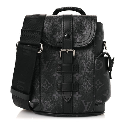 Louis Vuitton Monogram Eclipse Nano Christopher Backpack Black 1 of 11