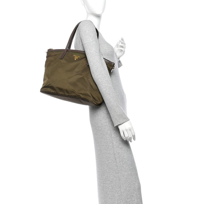 Prada Tessuto Nylon Shopping Tote Green 2 of 11