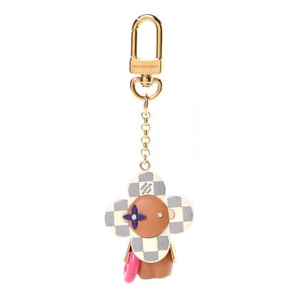 Louis Vuitton Wood Damier Azur Vivienne By The Pool Key Holder 1 of 3