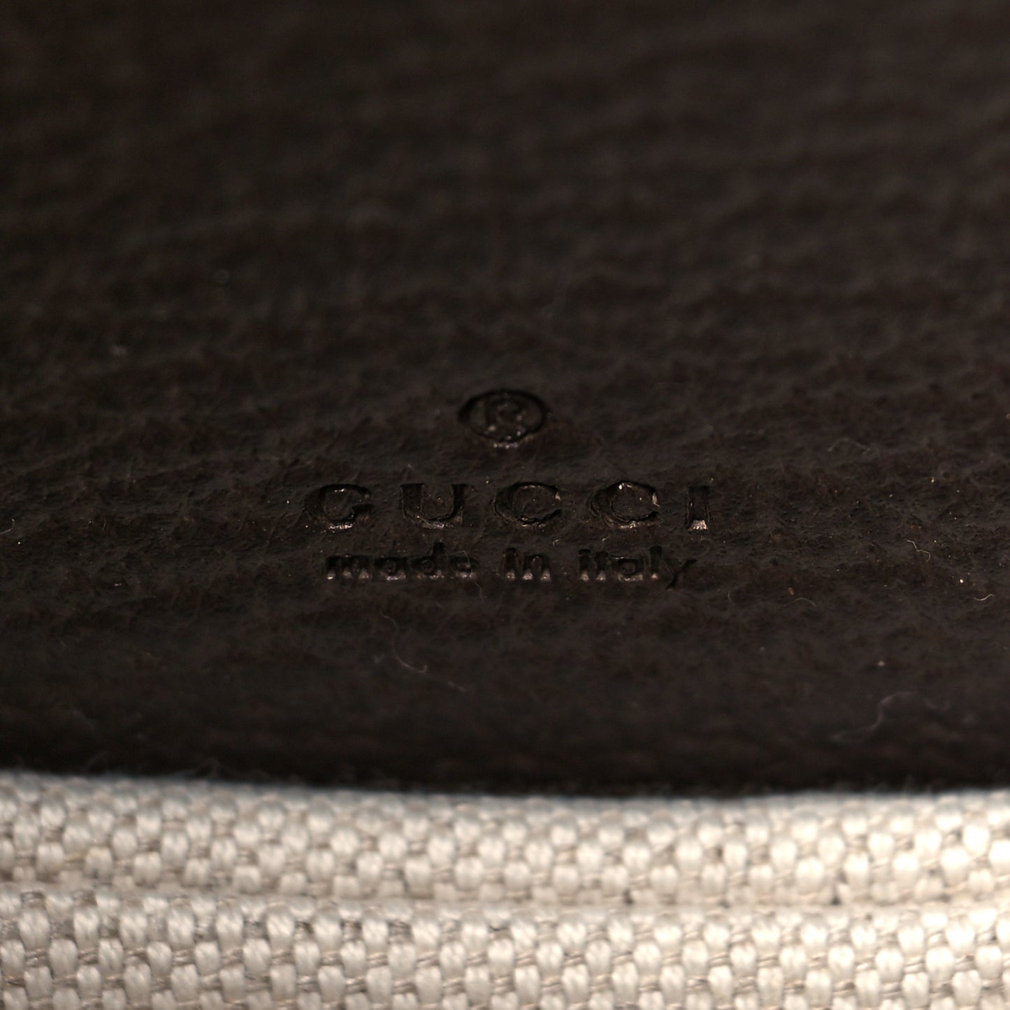 Monogram Jumbo GG Textured Dollar Calfskin Web Mini Bamboo 1947 Top Handle Bag Camel Ebony New Acero