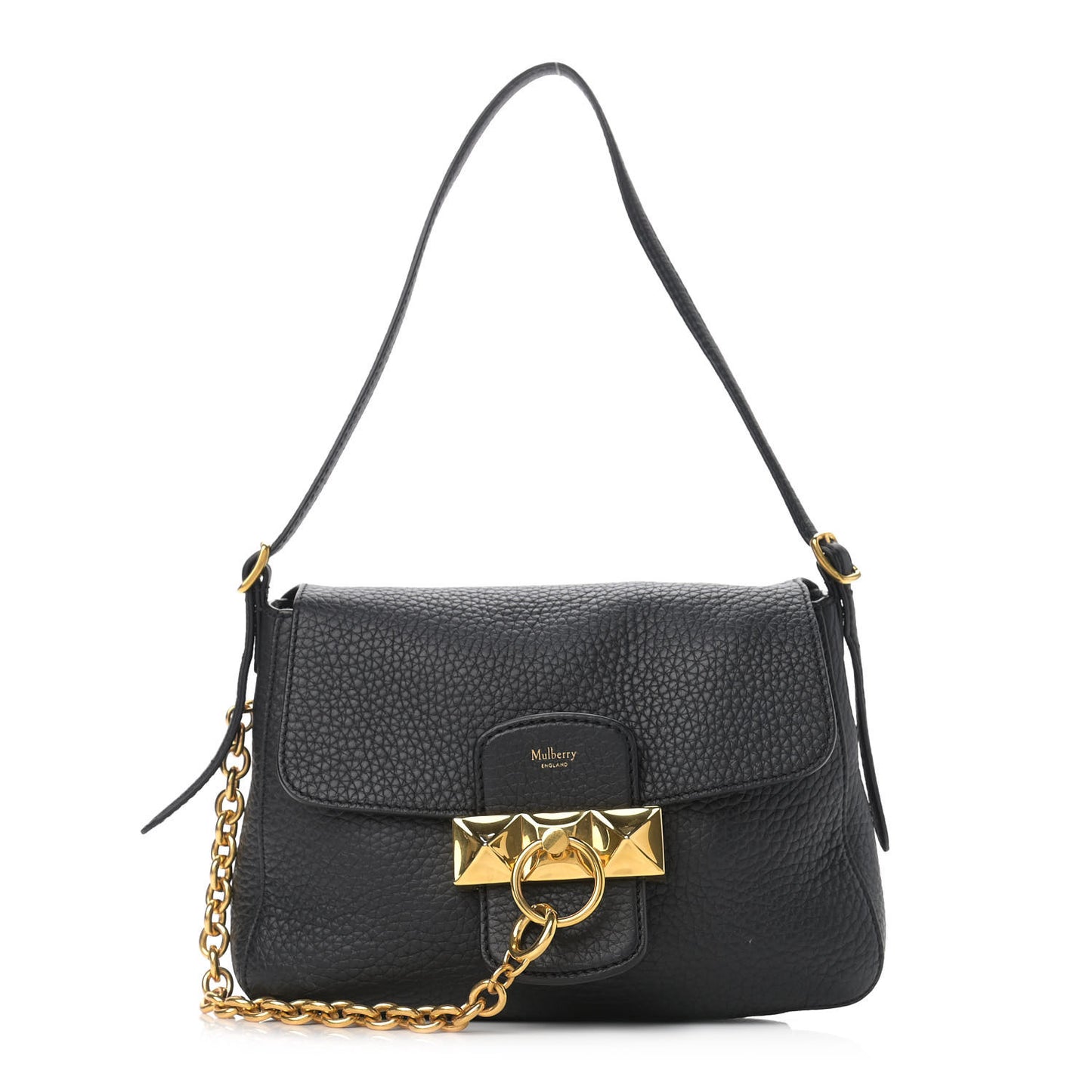 Heavy Grain Calfskin Mini Keeley Black
