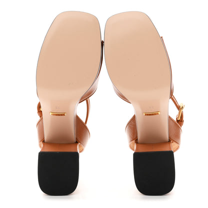 Gucci Quentin Granada Kid Horsebit 25/60mm Platform Sandals 38 Harness Brown 6 of 10