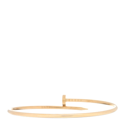 Cartier 18K Yellow Gold Small Juste Un Clou Bracelet 19 2 of 4