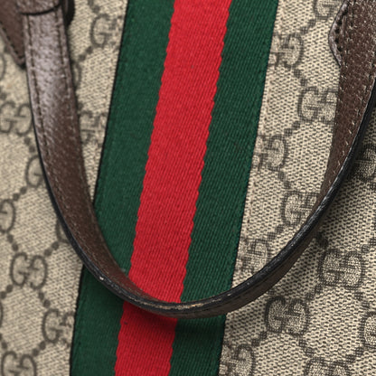 Gucci GG Supreme Monogram Web Medium Ophidia Top Handle Dome Bag Brown 11 of 11