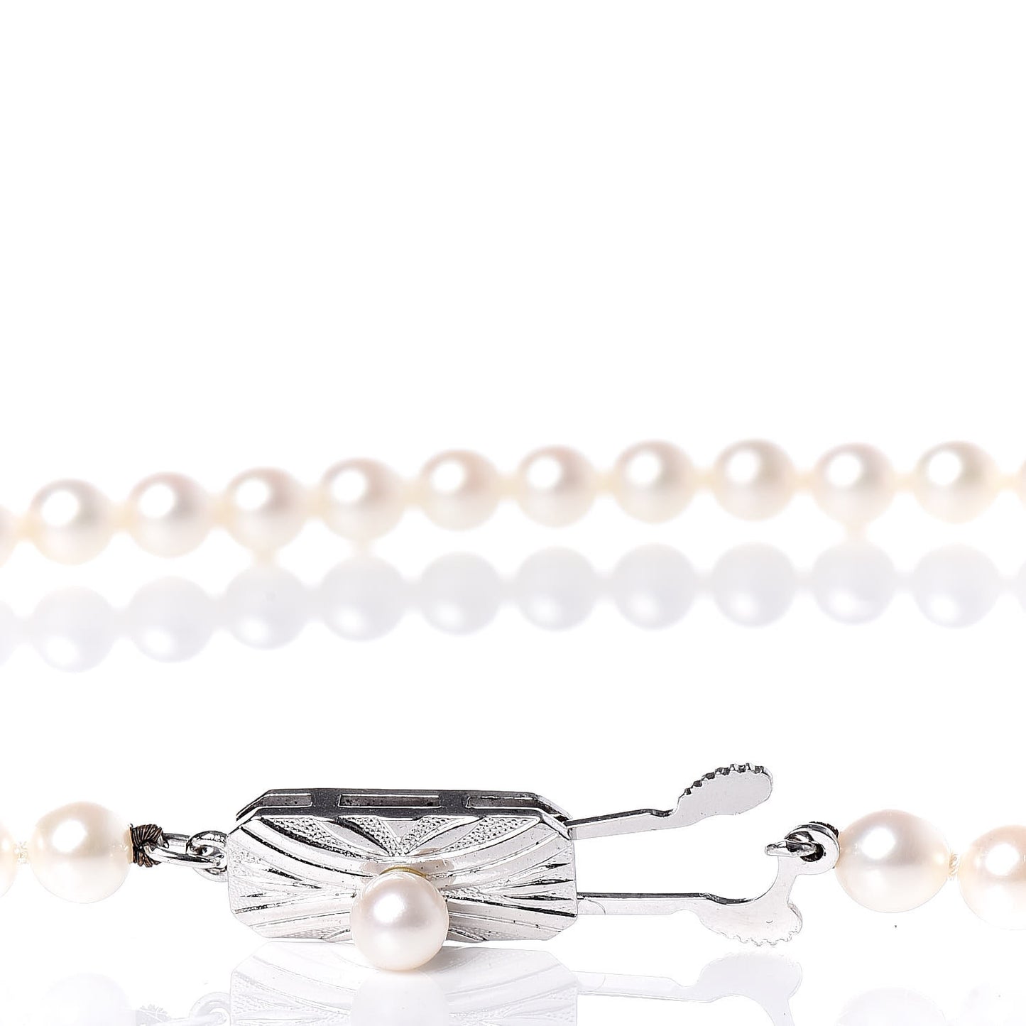 Sterling Silver Akoya Pearl 4.5-5mm Strand Necklace