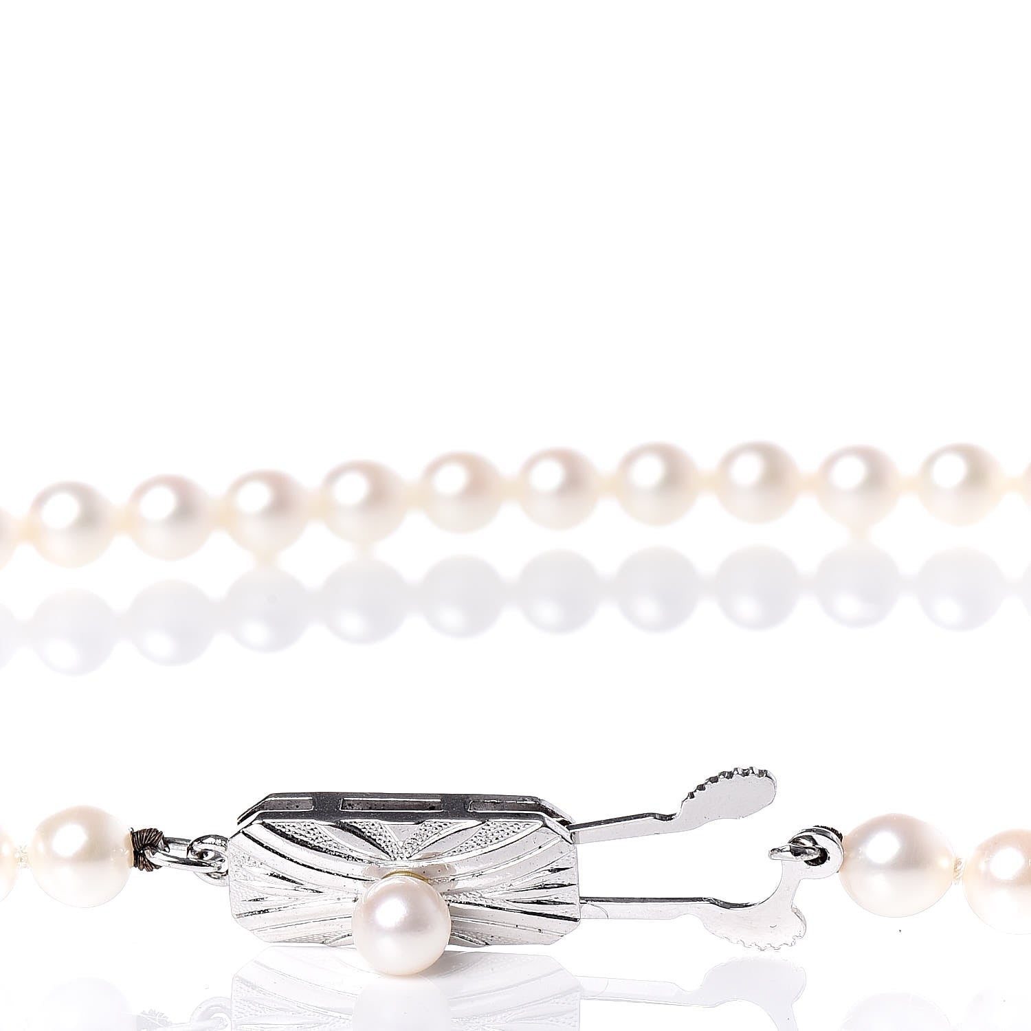 Mikimoto Sterling Silver Akoya Pearl 4.5-5mm Strand Necklace 4 of 6