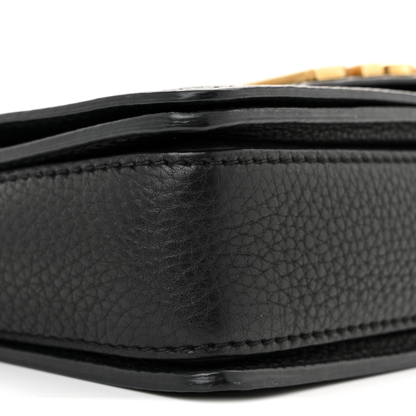 Grained Calfskin Dio(r)evolution Flap Bag Black