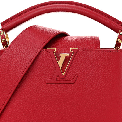Louis Vuitton Taurillon Mini Capucines Scarlet 7 of 9