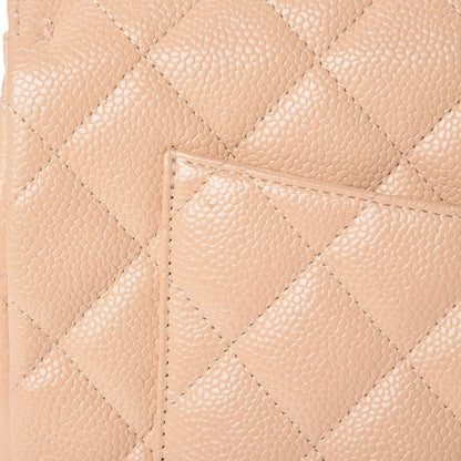 Chanel Caviar Quilted Jumbo Single Flap Beige Clair 13 of 14