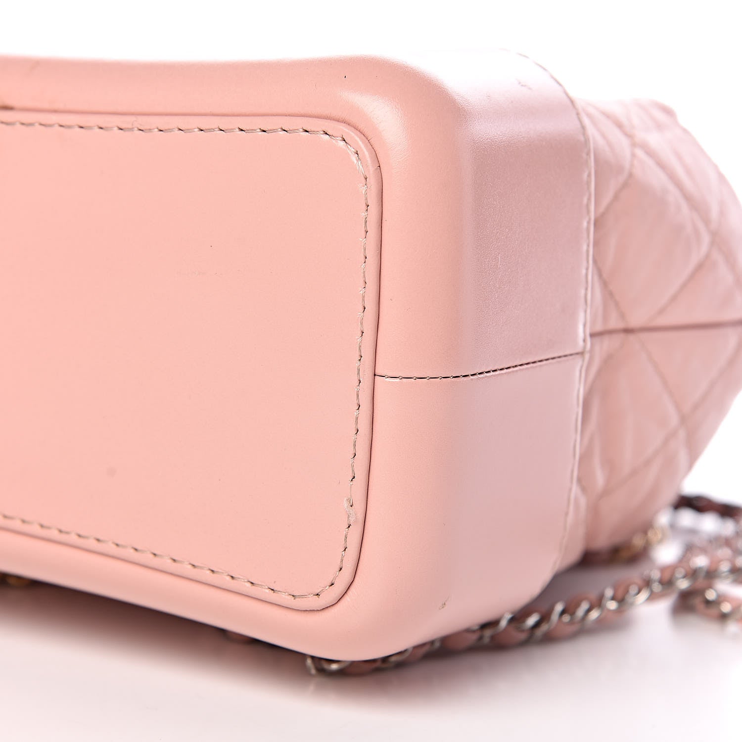 Chanel Aged Calfskin Quilted Gabrielle Backpack Light Pink 12 of 12