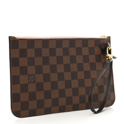 Louis Vuitton Damier Ebene Neverfull MM GM Pochette Rose Ballerine 3 of 6