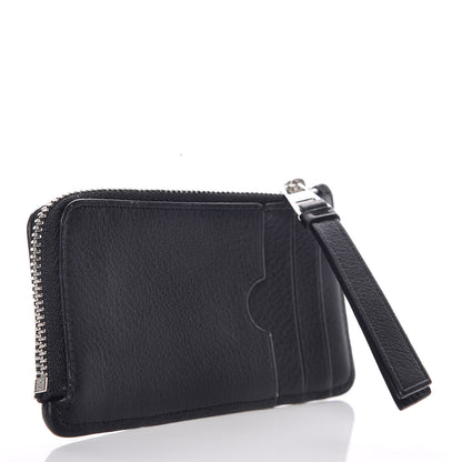 Loewe Calfskin Puzzle Colorblock Coin Card Holder Wild Rose Raspberry 3 of 7