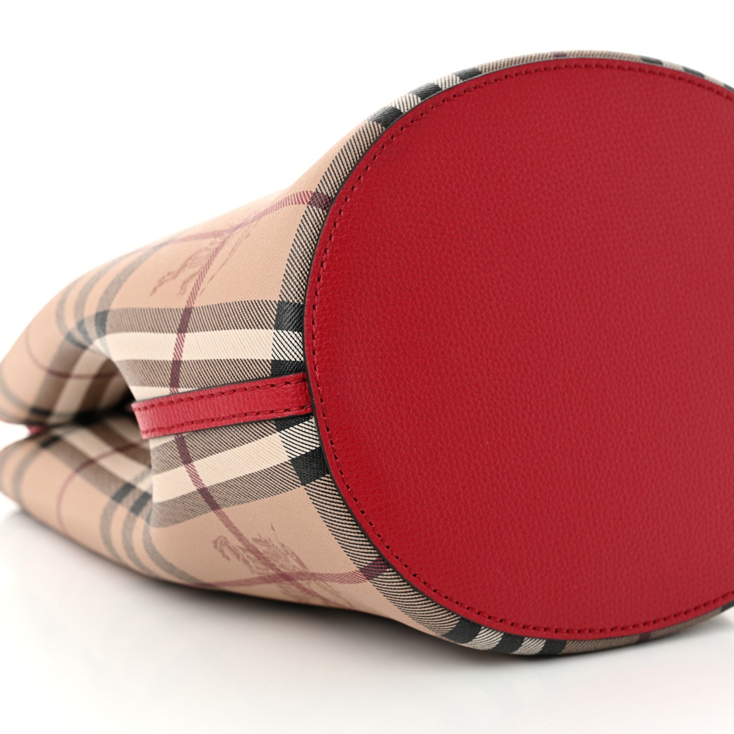 Haymarket Check Colours Small Lorne Bucket Crossbody Poppy Red