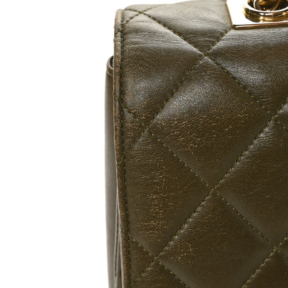Chanel Lambskin Quilted Large Trendy CC Dual Handle Flap Bag Khaki 11 of 11