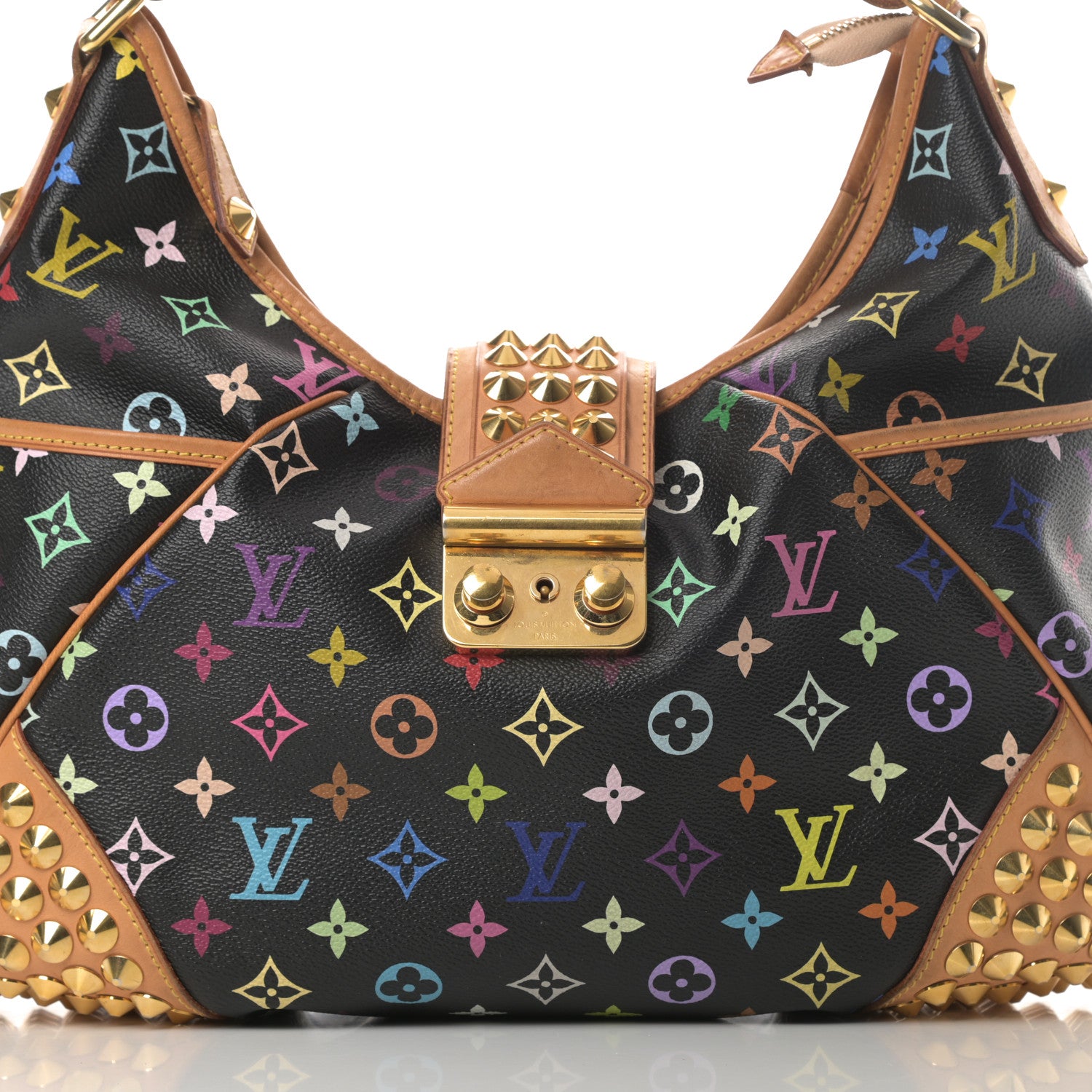 Louis Vuitton Monogram Multicolor Chrissie Black 8 of 17