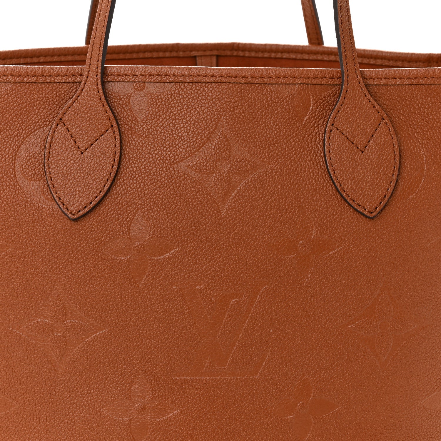 Louis Vuitton Empreinte Monogram Giant Neverfull MM Cognac 8 of 10