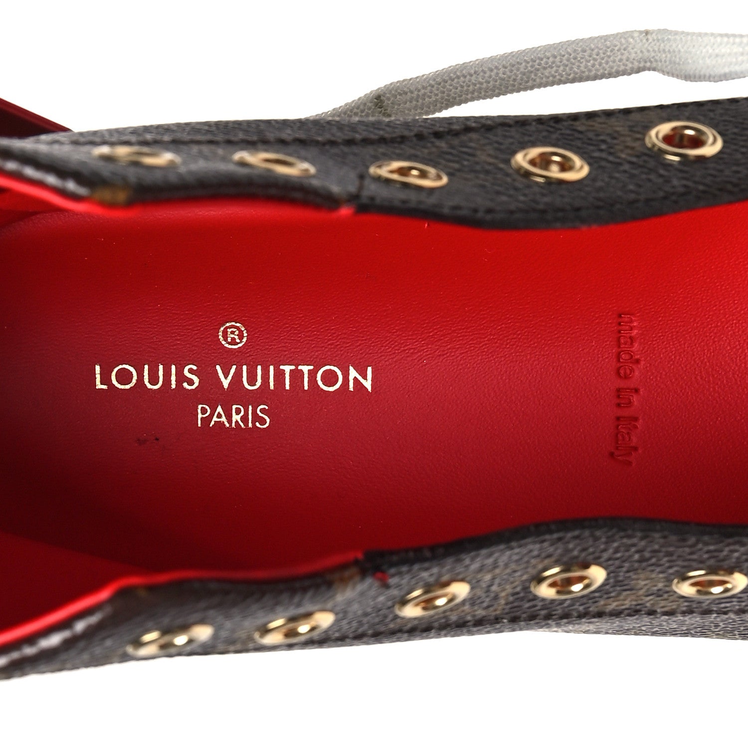 Louis Vuitton Calfskin Patent Monogram Stellar Sneaker Boots 36.5 Rouge 8 of 8