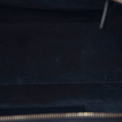 Saint Laurent Calfskin Medium Rive Gauche Cabas Navy Blue 11 of 12